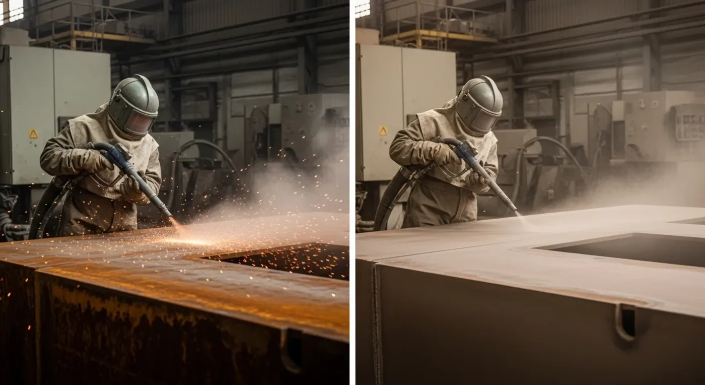 Metal Kumlama ile Pas Temizliği