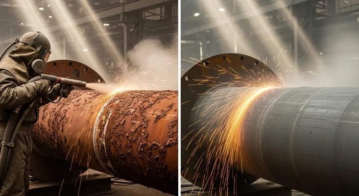 Metal Kumlama ile Pas Temizliği